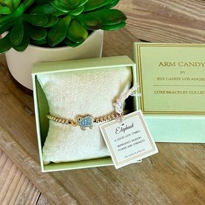 Eye Candy Crystal Elephant Bracelet 🆕
